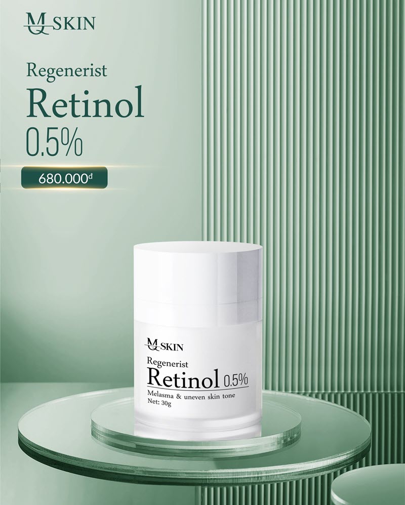 Kem hỗ trợ tái tạo trẻ hóa làn da Retinol MQskin