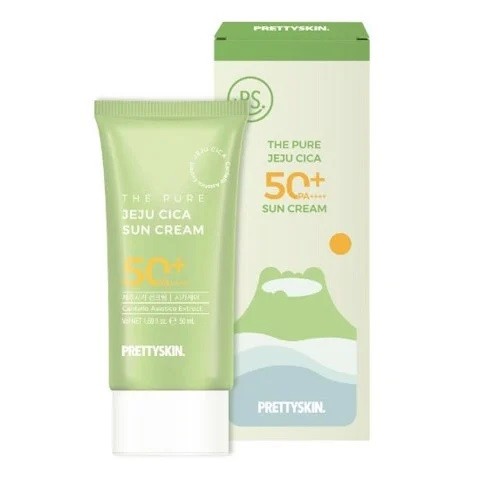 Kem Chống Nắng Rau Má Pretty Skin The Pure Jeju Cica Sun Cream 50ml