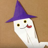 Cách gấp con ma Halloween bằng giấy origami đơn giản