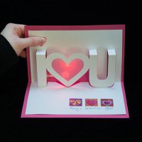 Làm thiệp nổi 3D dành tặng người yêu trong ngày Valentine