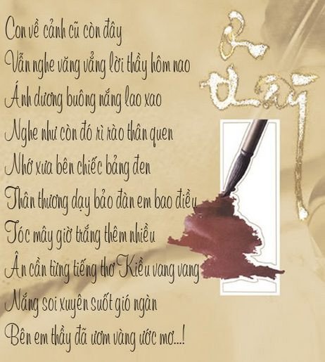 
                        Những bài thơ hay dành tặng thầy cô nhân ngày nhà giáo Việt Nam
                     3