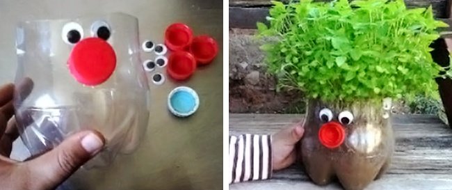 
                        10 ý tưởng sáng tạo làm chậu hoa từ chai nhựa cũ
                     5