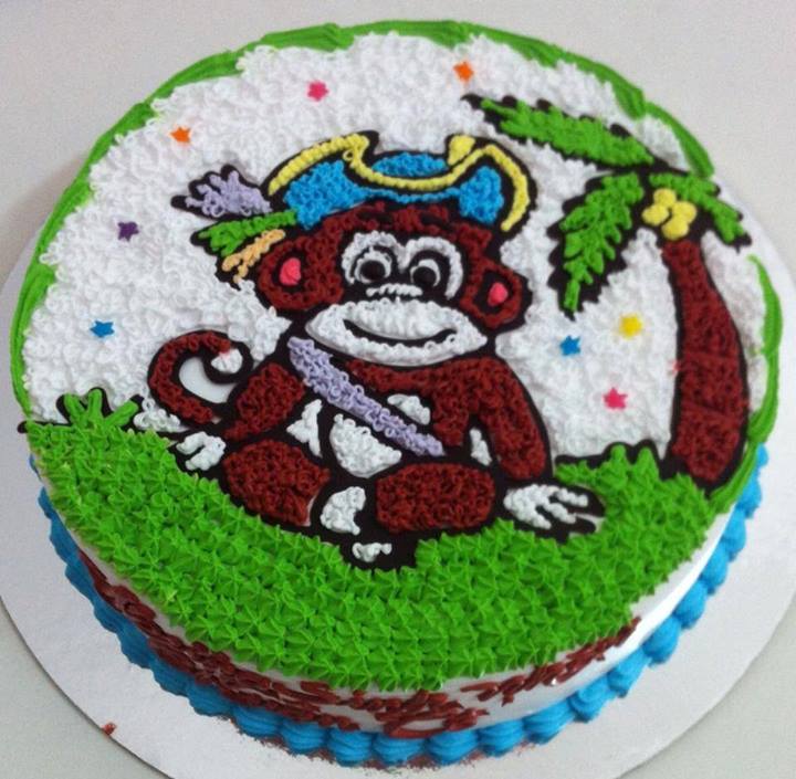 Tổng hợp những mẫu bánh sinh nhật đẹp hình con khỉ dành cho người tuổi thân siêu dễ thương 0