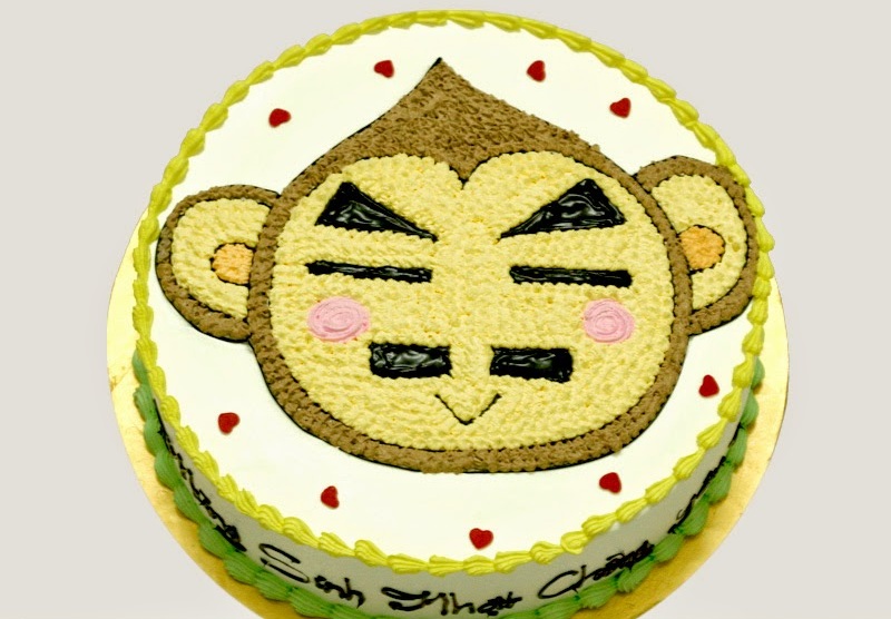 Tổng hợp những mẫu bánh sinh nhật đẹp hình con khỉ dành cho người tuổi thân siêu dễ thương 2