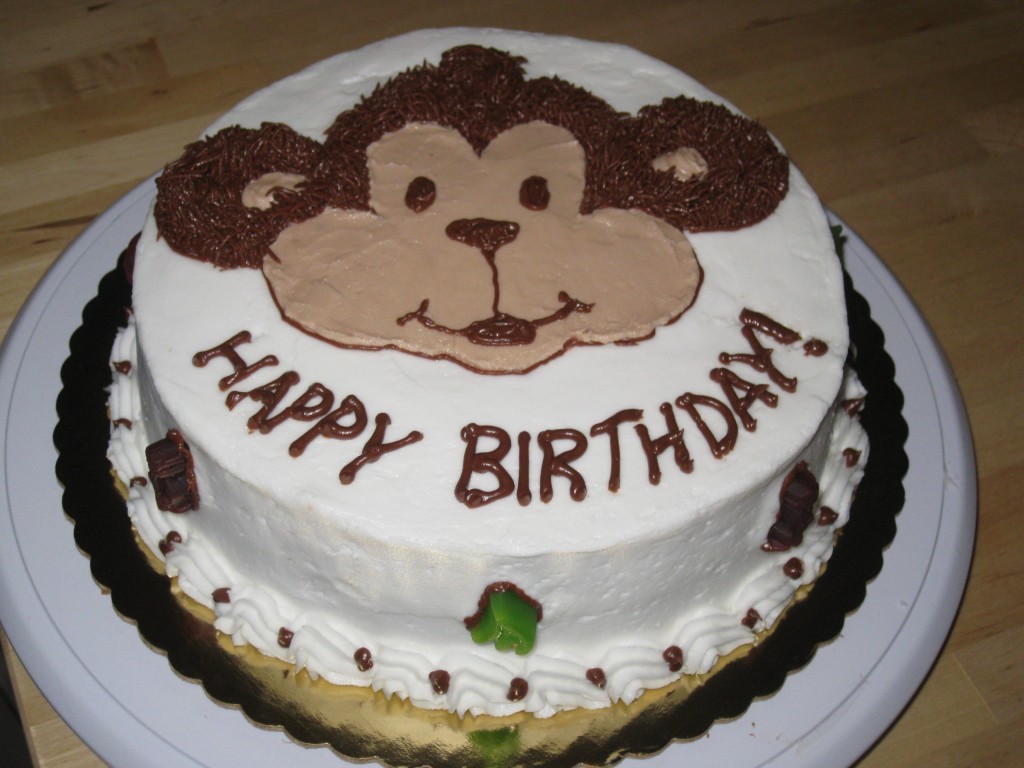 Tổng hợp những mẫu bánh sinh nhật đẹp hình con khỉ dành cho người tuổi thân siêu dễ thương 12
