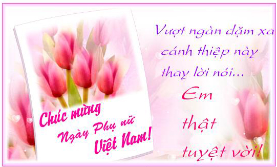 Tuyển tập hình ảnh thiệp chúc mừng phụ nữ Việt Nam 20/10 đẹp và tràn đầy ý nghĩa 1