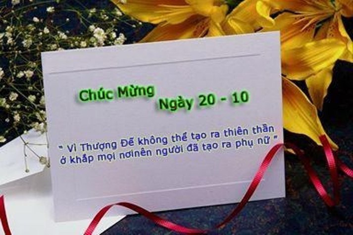 Tuyển tập hình ảnh thiệp chúc mừng phụ nữ Việt Nam 20/10 đẹp và tràn đầy ý nghĩa 2