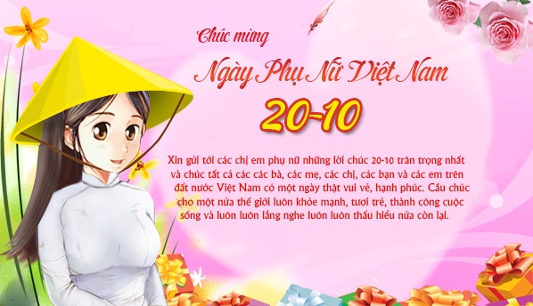 Tuyển tập hình ảnh thiệp chúc mừng phụ nữ Việt Nam 20/10 đẹp và tràn đầy ý nghĩa 9