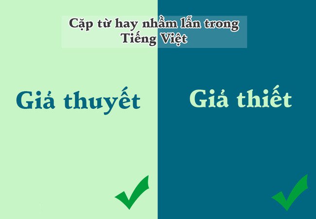 
                        10 cặp từ trong tiếng Việt dễ khiến chúng ta nhầm lẫn nhất
                     1