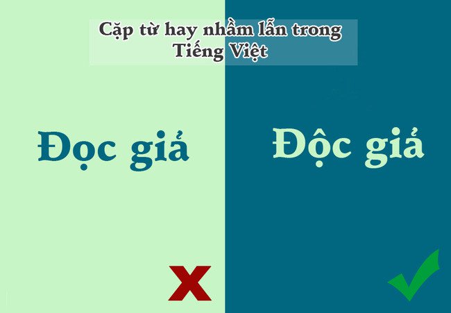 
                        10 cặp từ trong tiếng Việt dễ khiến chúng ta nhầm lẫn nhất
                     2