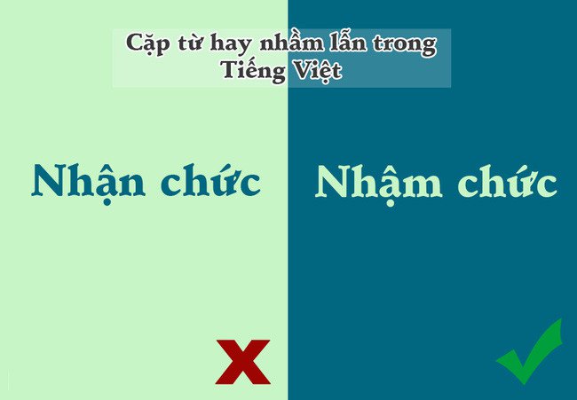 
                        10 cặp từ trong tiếng Việt dễ khiến chúng ta nhầm lẫn nhất
                     6
