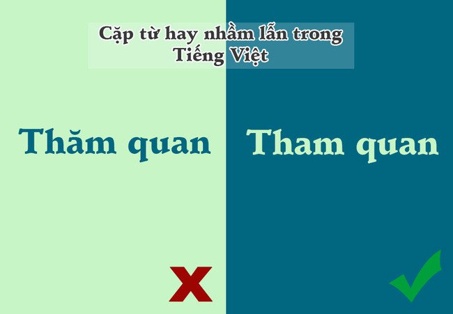 
                        10 cặp từ trong tiếng Việt dễ khiến chúng ta nhầm lẫn nhất
                     8