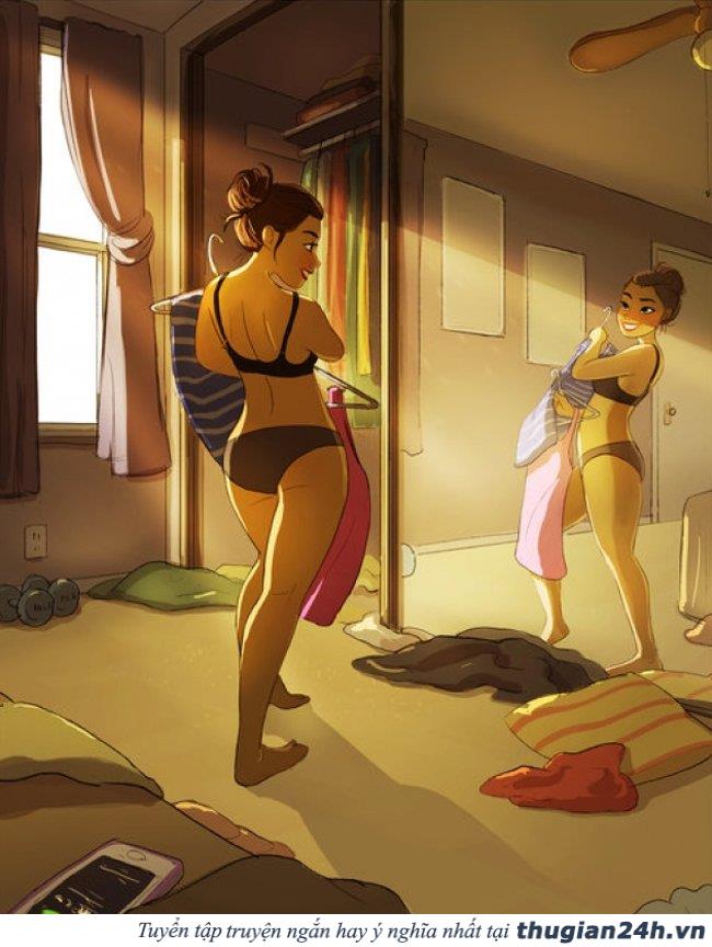 18 hình ảnh minh họa chính xác những gì diễn ra khi con gái sống một mình 13