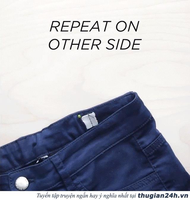 Tuyệt chiêu biến quần jeans rộng bụng thành vừa in cực đơn giản tại nhà 4